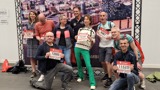 Mensen bij de marathon in Hamburg.