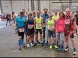 Mensen bij de marathon in Hamburg.